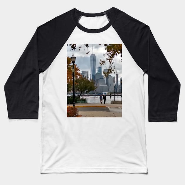 Autumn in New York Baseball T-Shirt by Laybov